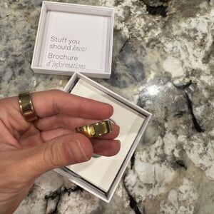 Oura ring size 9 with gold finish